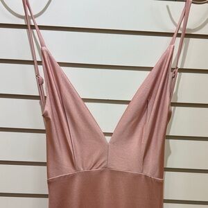 Chic Backless Pink Dress